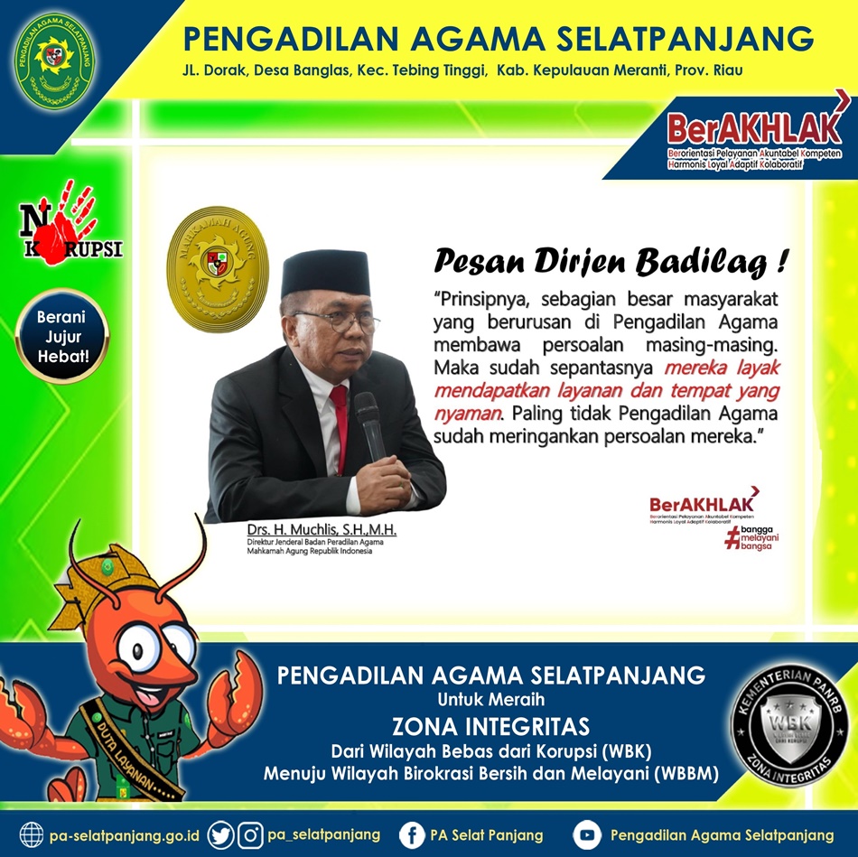 Pesan Dirjen Badilag