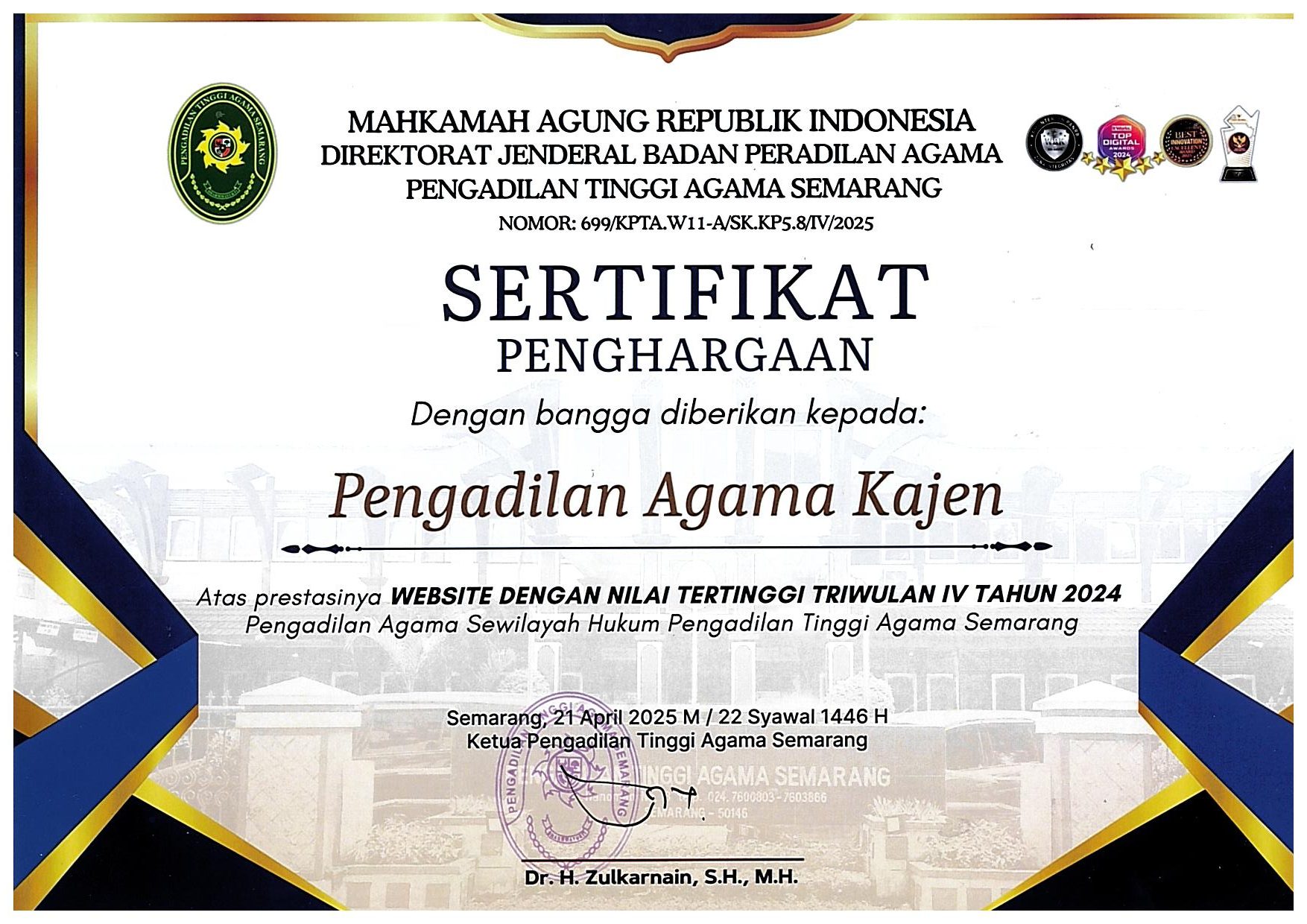 32. Website dengan nilai tertinggi TW IV 2024