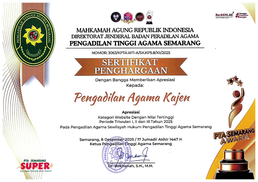 43. WEBSITE DENGAN NILAI TERTINGGI TW 1 2 3 TAHUN 2025 SE JATENG 001